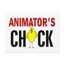 Animator’s Chick Postcard