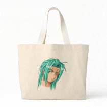 Anime and Manga Faces Canvas Bag