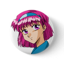 Anime and Manga Faces Pin