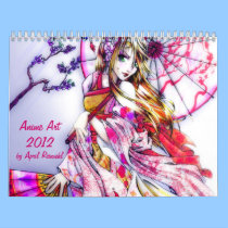 Anime art 2012 calendars