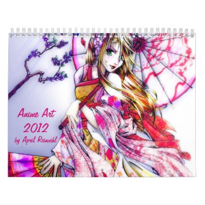 Anime art 2012 calendars by azure_iolite