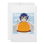 Anime Basketball Girl Personalized Invitation