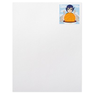 Anime Basketball Girl Letterhead Template by justsports