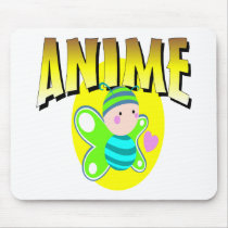 Anime Butterfly Mouse Pad