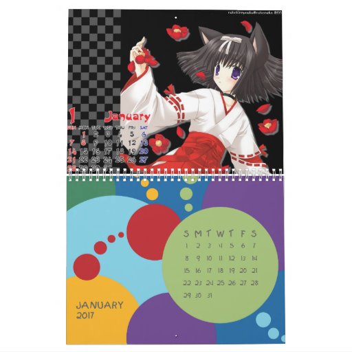 anime calender calendar Zazzle