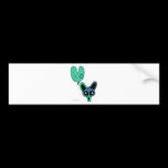 Anime Chibi Bunny and Bunny Balloon bumper stickers