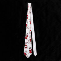 Anime Chick Christmas Tie