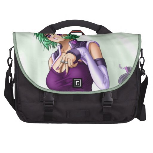Anime Cover up Girl Laptop Bag | Zazzle
