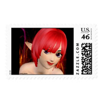 Anime Elf Girl stamps