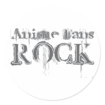 Anime Fans Rock stickers by busybrain Anime Fans Rock stickers