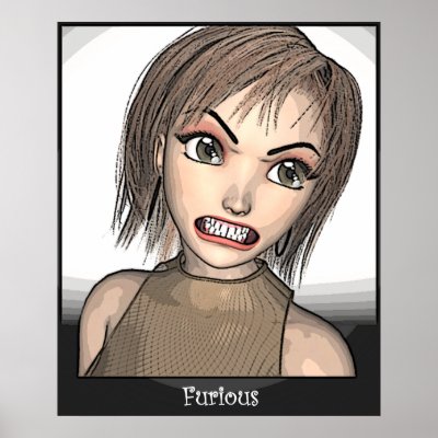 Anime: (Furious) Print by debwire