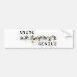 Anime Genius Bumper Sticker