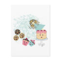 Anime Girl Cupcakes, Cookies, Cake and Magic Wand postcards