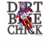 Anime Girl Dirt Bike Chick Dark T Shirt