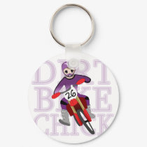 Anime Girl Dirt Bike Chick Keychain