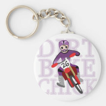 Anime Girl Dirt Bike Chick Keychain
