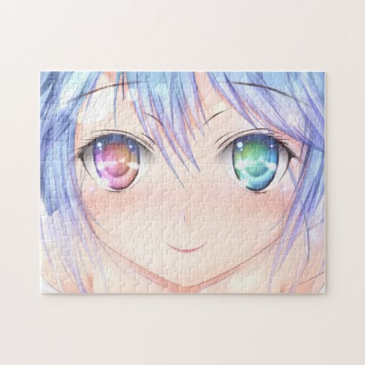 Anime Girl Face Puzzle Zazzle