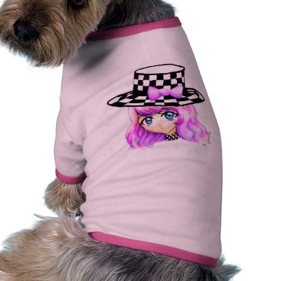 Anime Girl Manga Punk Lolita Harajuku Gothic Style Dog T-shirt by AlexandreMasquio