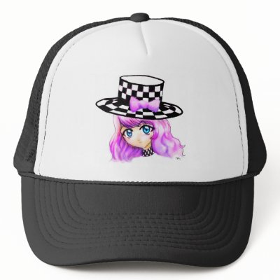 Anime Girl Manga Punk Lolita Harajuku Gothic Style Mesh Hat by AlexandreMasquio