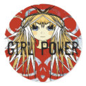 Anime Girl Power sticker
