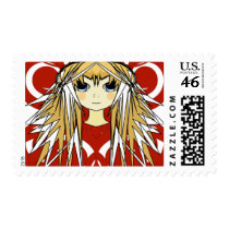 Anime Girls Postage Stamps