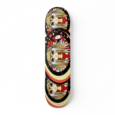 Anime Girls Skateboard by magentia_4_U
