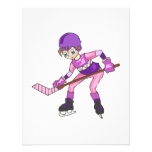 Anime Hockey Girl Invitations