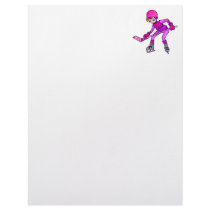 Anime Hockey Girl Custom Letterhead