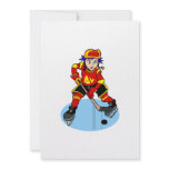 Anime hockey player boy invitations