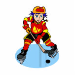 Anime hockey player boy cut outs
