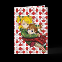 Anime Holiday Hug cards by Rockangel1 Anime Holiday Hug cards