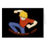 Anime Kicks Ass Greeting Cards