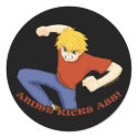Anime Kicks Ass Sticker Sheets by AnimeFanatic Anime Kicks Ass Sticker Sheets
