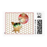Anime Kitty Holiday postage