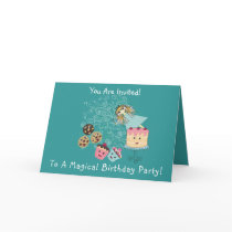 Anime Magical Days Invitation  Birthday cards