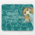 Anime Magical Valentine MousePad by samack Anime Magical Valentine MousePad