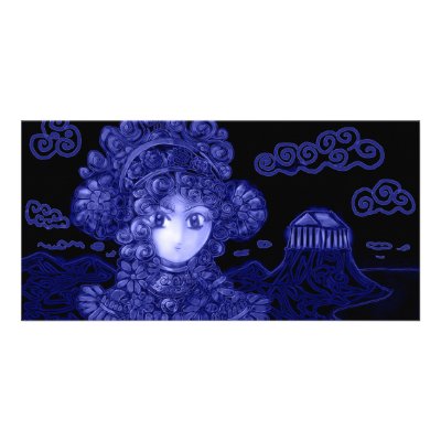 Anime / Manga Dark Gothic Princess Custom Photo Card by AlexandreMasquio