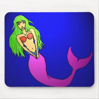 Anime Mermaid Mousepad by creativesam