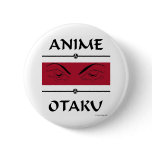 Anime Otaku Evil Eyes Buttons