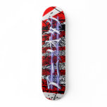 Anime Otaku red burst Skate Boards