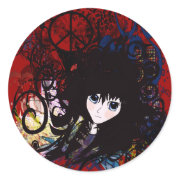 Anime Peace Grunge sticker
