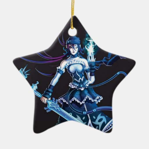 anime pirate girl christmas tree ornament zazzle anime pirate girl christmas tree ornament zazzle