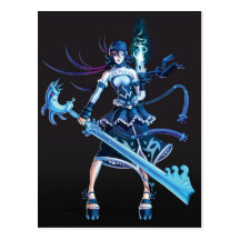 Anime Pirate Girl Postcard