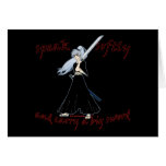 Anime Samurai Joke Greeting Card