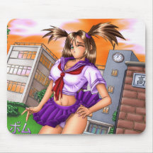 Anime School Girl Nikki Mousepad