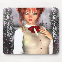 Anime Schoolgirl Mousepad mousepads