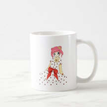 Anime Strawberry Dress Girl Coffee Mug