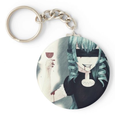 Anime vampire girl keychain by RoseRoom