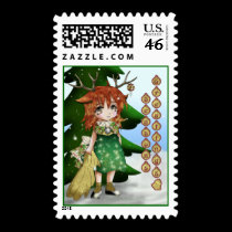 Anime Wee Deer postage by Rockangel1 Anime Wee Deer postage