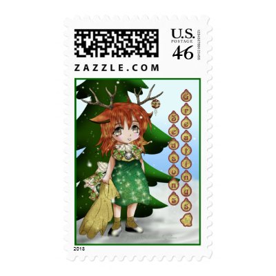 Anime Wee Deer Stamps by Rockangel1